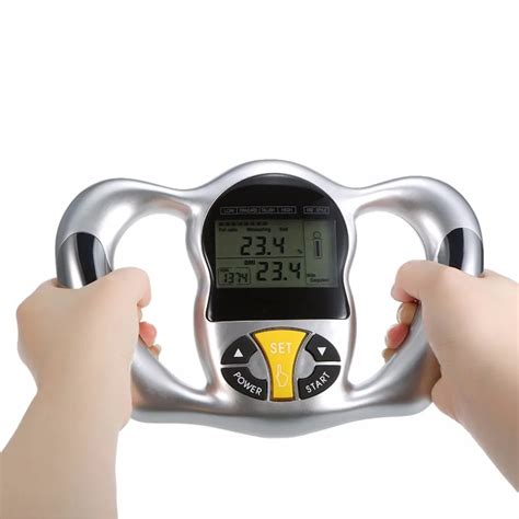 Wireless Portable Digital LCD Screen Handheld BMI Tester Body Fat Monitors Health Care Analyzer ...