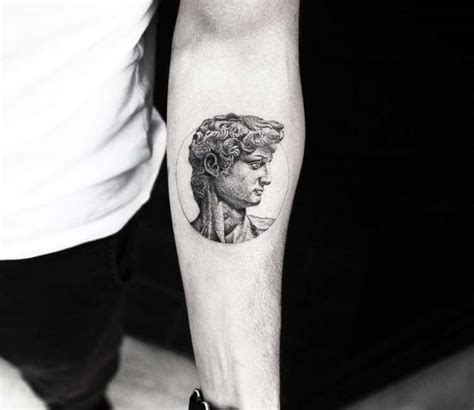 Bust of David tattoo by Alessandro Capozzi | Post 22610