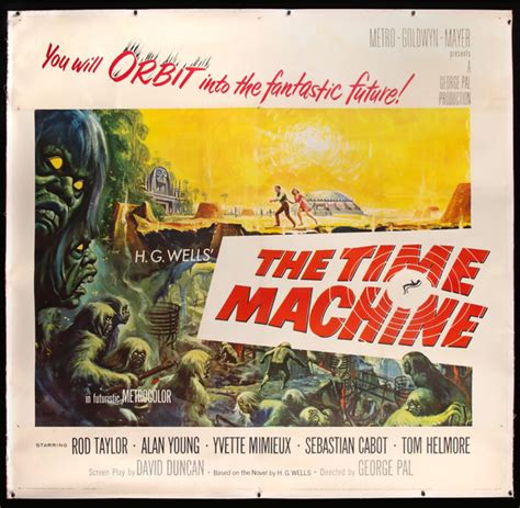 The Time Machine (1960) Original Six Sheet Movie Poster - Original Film Art - Vintage Movie Posters