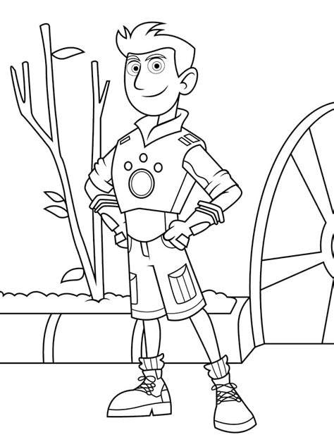 Chris Kratt coloring page - Download, Print or Color Online for Free