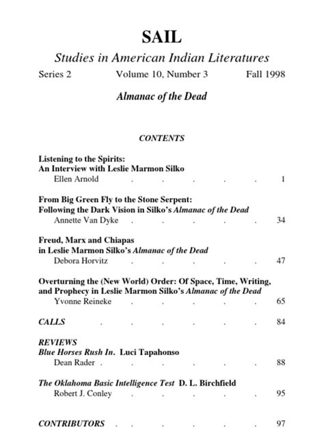 Almanac of The Dead Studies | PDF | Religion And Belief