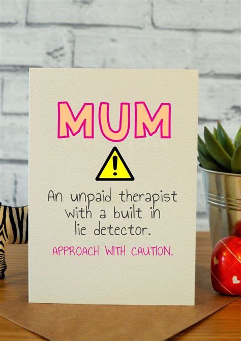 Approach With Caution! | Birthday cards for mom, Diy gifts for mom, Birthday cards for mum