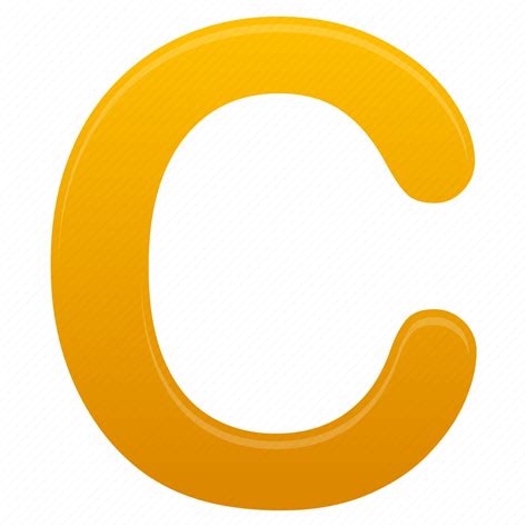 C, yellow, letter, letters icon - Download on Iconfinder