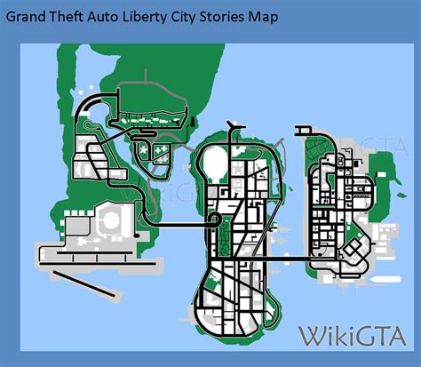 Grand Theft Auto Liberty City Stories Map by Abbysek on DeviantArt