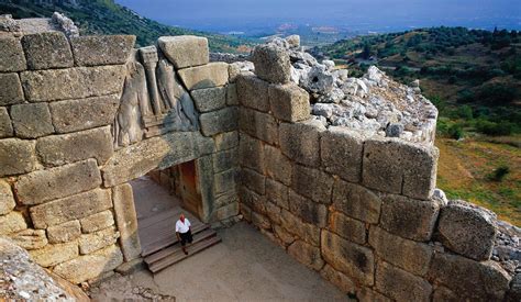 Mycenae, Greece. The great citadel of Mycenae was one of the major centres of Greek civilization ...