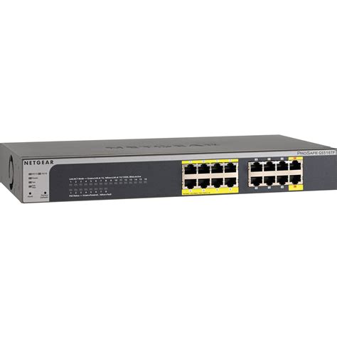 Netgear ProSAFE 16-Port Gigabit Stackable Smart GS516TP-100NAS