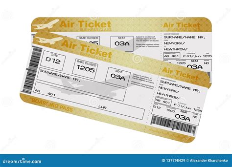 Golden Boarding Pass Ticket, Traveler Check Template With Aircraft Airplane Or Plane Silhouette ...