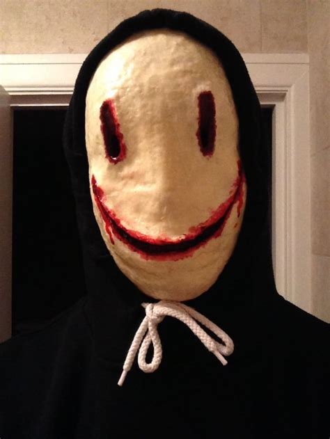 Smiley mask I made today. : r/creepy