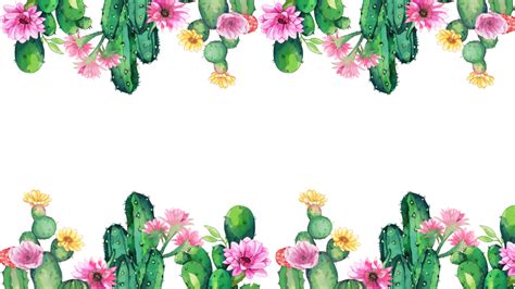 Cactus Border Botanical Watercolor, Watercolor, Cactus, Frame PNG Transparent Clipart Image and ...