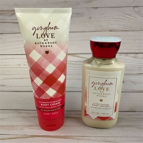 Bath & Body Works Gingham Love Body Lotion and Body Cream Set 24 Hour ...