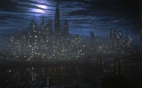 Gotham City's night skyline circa 1989. | Night skyline, Gotham city, Cityscape