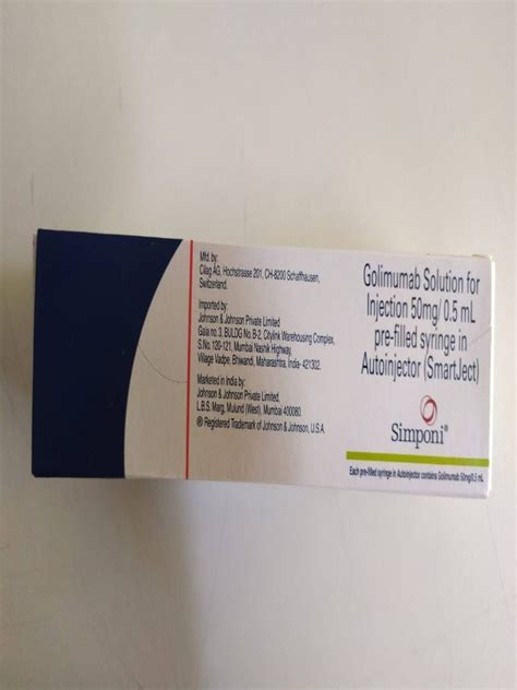 Simponi Golimumab Injection, For Hospital, 50mg at Rs 45000/box in ...