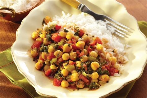 Curried Garbanzo Beans and Rice - S&W Beans Recipe