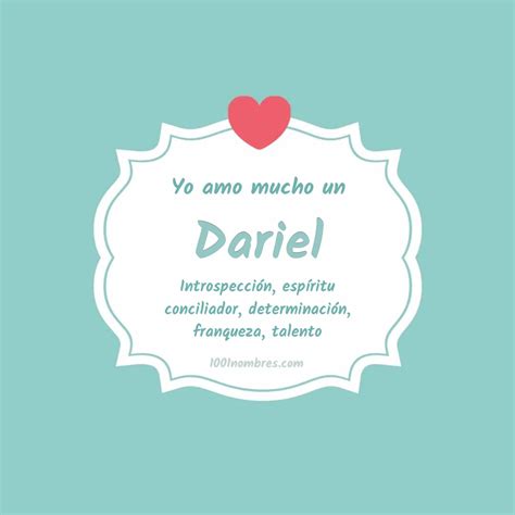 Significado del nombre Dariel