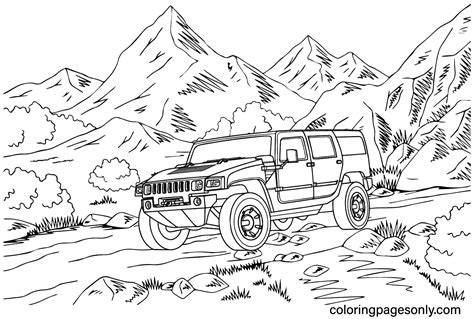 Hummer Coloring Pages - Coloring Pages For Kids And Adults in 2023 | Coloring pages, Coloring ...