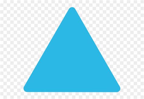 Blue Triangle Rounded Corners Clip Art At Clker - Blue Triangle, HD Png ...