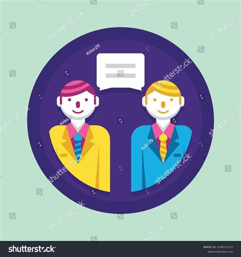 Client Meeting Vector Icon Clipart Stock Vector (Royalty Free) 2199723137 | Shutterstock