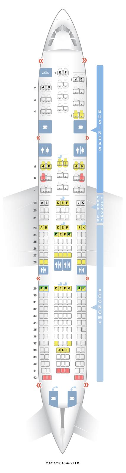 SeatGuru Seat Map Air France Airbus A330-200 (332)