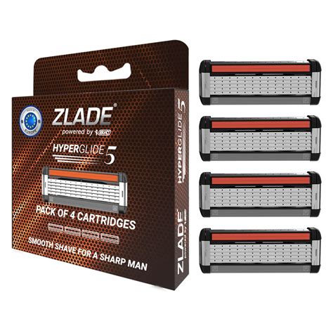 Zlade HyperGlide5 Men's Razor Cartridges - Pack of 4 : Amazon.in ...