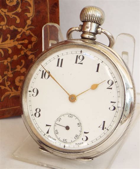 Antique Swiss Silver Pocket Watch 1911.