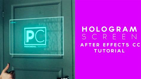 Hologram Screen Effect - After Effects Tutorial