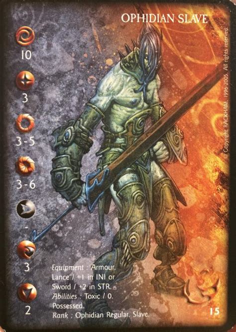 Ophidian Alliance Cards Army | ConfrontationPills | Miniatures, Ruleset and Cards of Confrontation