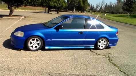 1999 Honda Civic DX body kit - YouTube