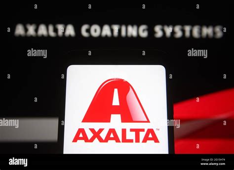 Ukraine. 04th June, 2021. In this photo illustration, Axalta Coating Systems logo is seen on a ...