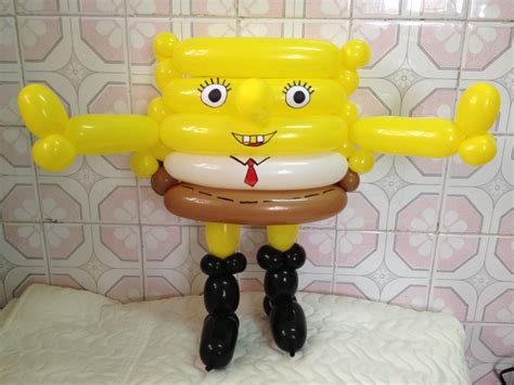 Balloon SpongeBob SquarePants | Balloon sculptures, Twisting balloons, Balloon art