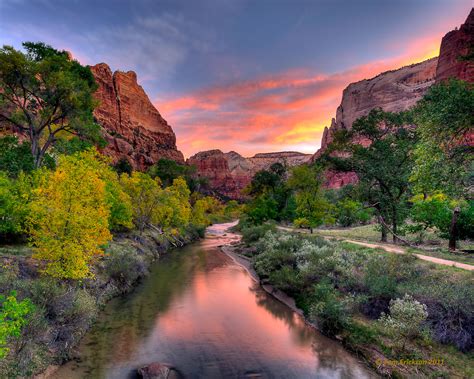 Zion National Park A Park With Spectacular View Of Canyon