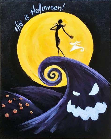 Paint and Sip Ideas | Halloween painting, Halloween canvas paintings, Halloween canvas