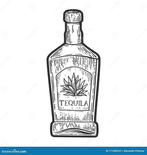 Tequila In The Bottle Cartoon Vector | CartoonDealer.com #46926091