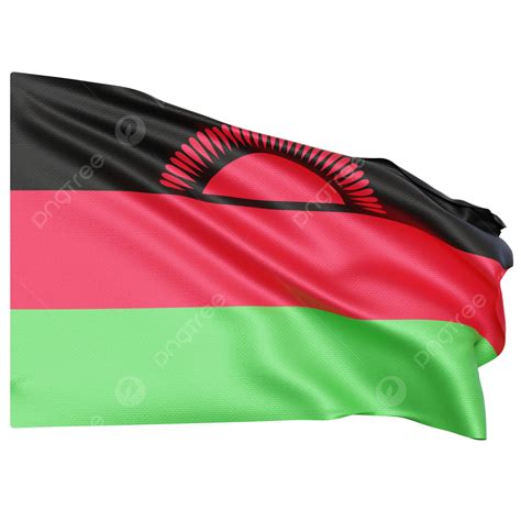 Malawi Flag Waving, Malawi Flag With Pole, Malawi Flag Waving ...