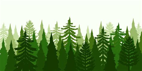 pine trees forest silhouette nature landscape background 10826173 Vector Art at Vecteezy