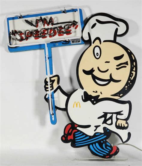 Rare Mcdonald's Speedee Neon Sign Auction