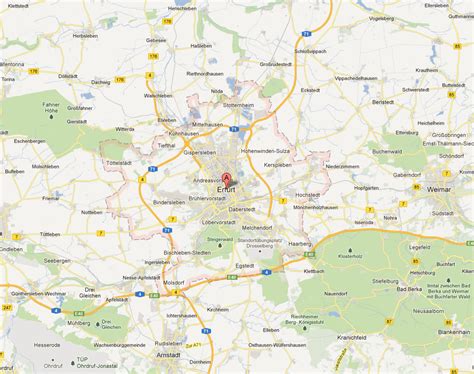 Erfurt Map - Germany