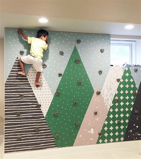 Rock Climbing Wall Kids Room - Seldom Scene Design In Progress Children ...