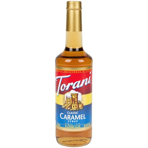 Torani 750 mL Classic Caramel Flavoring Syrup