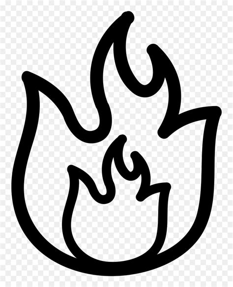 Clipart Flames Outline, Clipart Flames Outline Transparent - Flame Fire ...