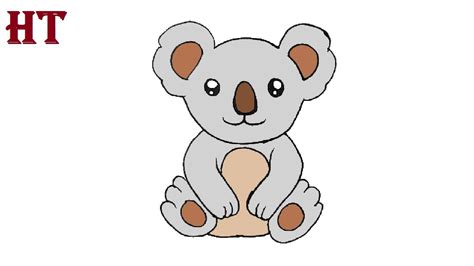 Koala Drawing easy for Beginners || How to draw a Koala Bear Step by ...