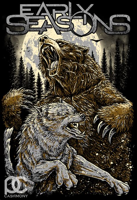 Bear Vs Wolf by parin81270024 on DeviantArt