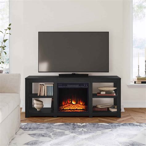 4-Shelf Media Fireplace TV Stand | Whalen Furniture