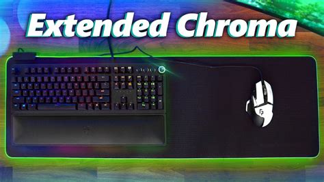 Razer Goliathus Extended Chroma Mouse Pad Review! - YouTube