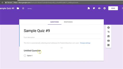 The Basics of Creating a Quiz in Google Forms - YouTube