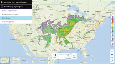 National Weather Radar Map