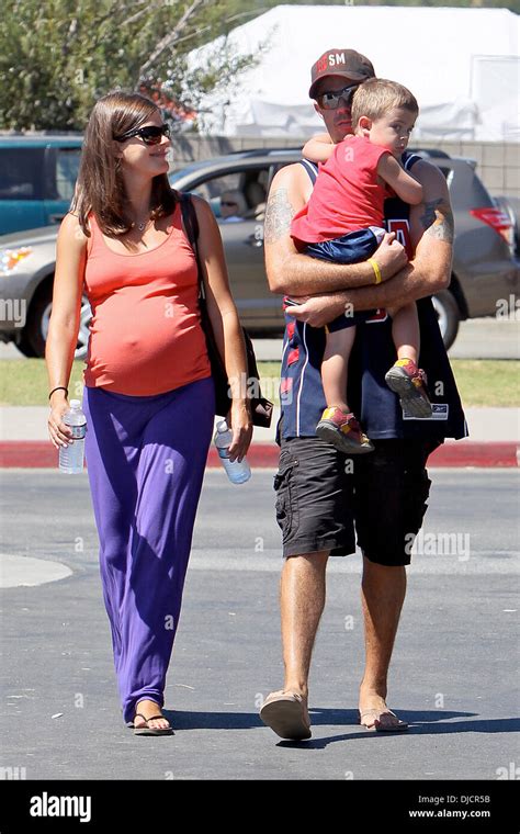 Siri Pinter, Carson Daly and Jackson James Daly Carson Daly arriving at a chili cook-off in ...