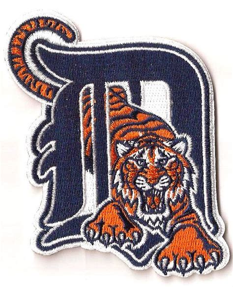 Detroit Tigers logo embroidery design