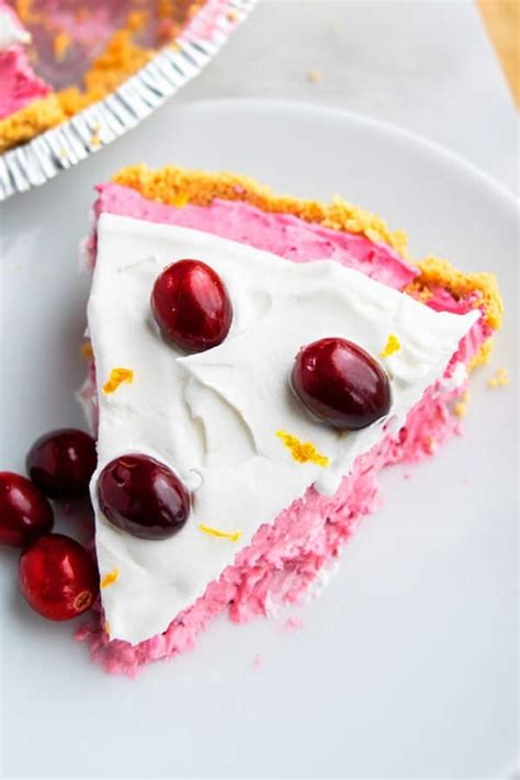 Cranberry Pie {No Bake} - CakeWhiz