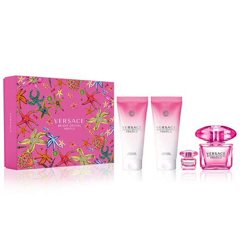 Versace Bright Crystal Absolu 90ml EDP 4 Piece Gift Set | Perfume NZ