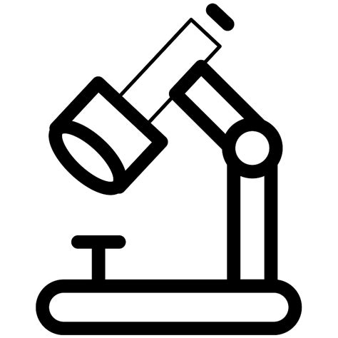 Microscope Biology Lab Vector SVG Icon - SVG Repo